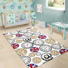 Load image into Gallery viewer, Wall Clock UK Pattern Area Rug
