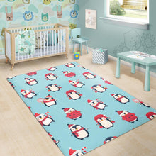 Load image into Gallery viewer, Cute penguin christmas  design pattern Area Rug
