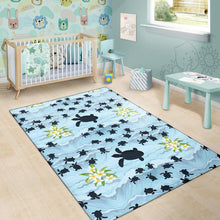 Load image into Gallery viewer, Sea Turtle Pattern Print Design T011 Area Rugs
