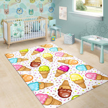 Load image into Gallery viewer, Color Ice Cream Cone Pattern Area Rug
