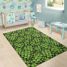 Load image into Gallery viewer, Green hop patternn Area Rug
