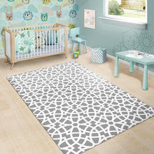 Load image into Gallery viewer, arabic gray pattern Area Rug
