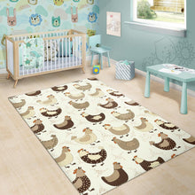 Load image into Gallery viewer, Cute rooster chicken cock Area Rug
