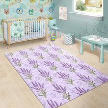 Load image into Gallery viewer, Lavender Pattern Background Area Rug
