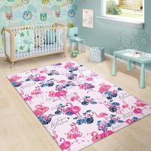 Load image into Gallery viewer, Flamingo Pink Pattern Area Rug
