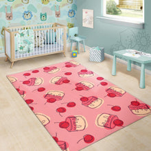 Load image into Gallery viewer, Cake cherry pattern Area Rug
