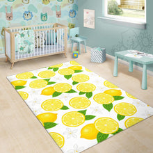 Load image into Gallery viewer, Lemon Flower Pattern Area Rug
