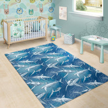 Load image into Gallery viewer, Shark hand drawn Area Rug
