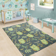 Load image into Gallery viewer, Cute owls leaves pattern Area Rug
