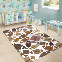 Load image into Gallery viewer, American football ball pattern Area Rug
