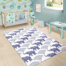 Load image into Gallery viewer, Elephant Pattern Background Area Rug
