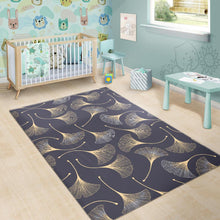 Load image into Gallery viewer, Gold ginkgo leaves Area Rug
