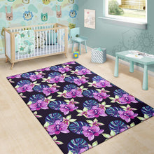 Load image into Gallery viewer, Orchid Pattern Print Design OR010 Area Rugs
