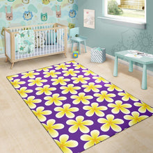 Load image into Gallery viewer, Yellow Plumeria Pattern Print Design PM05 Area Rugs
