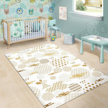 Load image into Gallery viewer, Beautiful gold japanese pattern Area Rug
