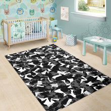 Load image into Gallery viewer, Crow illustration pattern Area Rug

