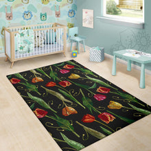 Load image into Gallery viewer, Tulip Embroidered Pattern Print Design TP01 Area Rugs
