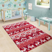 Load image into Gallery viewer, Snowman Sweater Printed Pattern Area Rug

