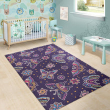 Load image into Gallery viewer, Butterfly Star Pokka Dot Pattern Area Rug
