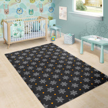 Load image into Gallery viewer, Cobweb Spider Web Pokka Dot Pattern Area Rug
