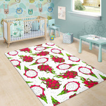 Load image into Gallery viewer, dragon fruits white background Area Rug
