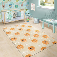 Load image into Gallery viewer, Cute brown pomeranian puppy  Area Rug
