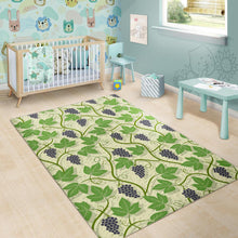 Load image into Gallery viewer, Grape Leaves Pattern Area Rug
