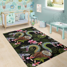 Load image into Gallery viewer, Snake Leaves Coconut Pattern Area Rug
