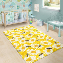 Load image into Gallery viewer, Bee Daisy Pattern Area Rug
