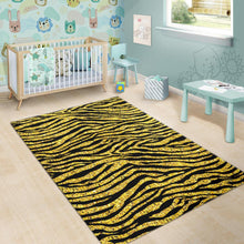 Load image into Gallery viewer, Gold Bengal Tiger Pattern Area Rug
