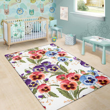 Load image into Gallery viewer, Pansy Pattern Print Design PS06 Area Rugs
