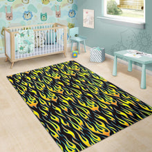 Load image into Gallery viewer, Flame Fire Pattern Background Area Rug
