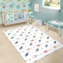 Load image into Gallery viewer, Cute helicopter star pattern Area Rug

