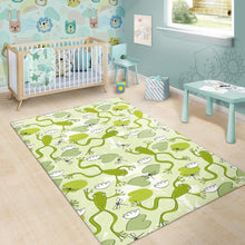 Load image into Gallery viewer, Cute frog dragonfly pattern Area Rug
