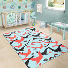 Load image into Gallery viewer, Sea Lion Pattern Theme Area Rug
