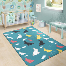Load image into Gallery viewer, Rabbit Pattern Print Design RB014 Area Rugs
