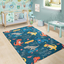 Load image into Gallery viewer, Dinosaur Music Skating Pattern Area Rug
