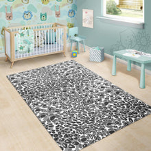 Load image into Gallery viewer, Gray Leopard Texture Pattern Area Rug
