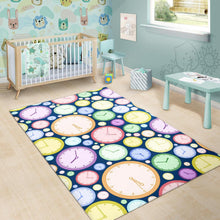 Load image into Gallery viewer, Colorful clock background Area Rug

