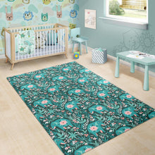 Load image into Gallery viewer, Elephants jungle pattern Area Rug
