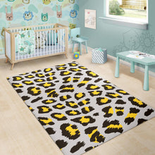 Load image into Gallery viewer, Gray Leopard print pattern Area Rug
