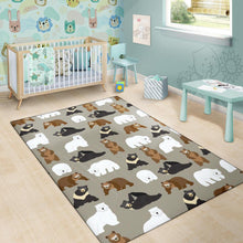 Load image into Gallery viewer, Bear Pattern Print Design BE03 Area Rugs
