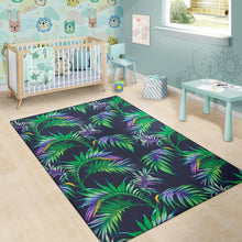 Load image into Gallery viewer, Palm Leaves Pattern Print Design PL04 Area Rugs
