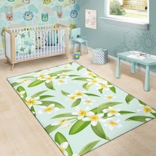 Load image into Gallery viewer, Yellow Plumeria Pattern Print Design PM024 Area Rugs
