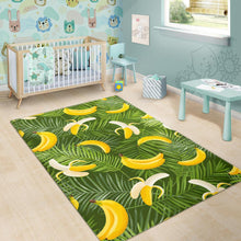 Load image into Gallery viewer, Banana Palm Leaves pattern Area Rug
