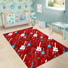 Load image into Gallery viewer, Electical Guitar Red Pattern Area Rug
