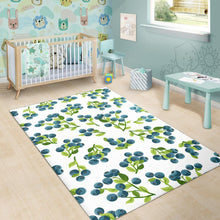 Load image into Gallery viewer, blueberry white background Area Rug
