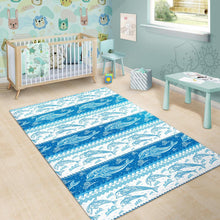 Load image into Gallery viewer, Dolphin Tribal Pattern Ethnic Motifs Area Rug
