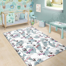 Load image into Gallery viewer, French Bulldog Skating Pattern Area Rug
