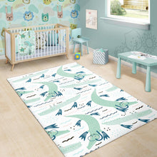 Load image into Gallery viewer, Crocodile diver pattern Area Rug
